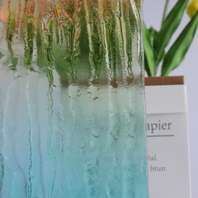 Smooth Surface Patterned Rainbow Fused Glass For Christmas