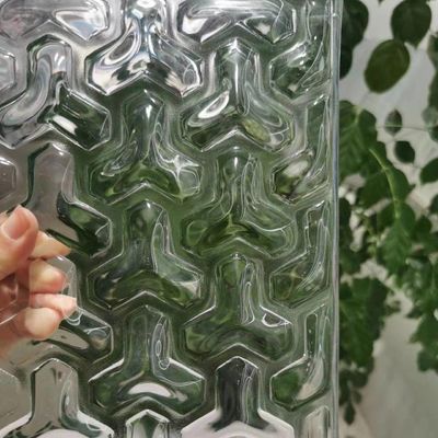 Contemporary Fused Glass Decor Hot Melt Process Decorative Glass