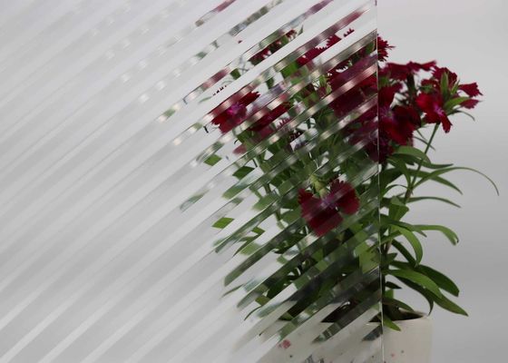 Laser Engraved Glass V-Grooving Decorative Glass Sheet 18mm 2mm 3mm 4mm