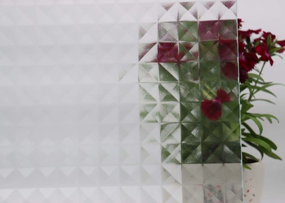 Laser Engraved Glass V-Grooving Decorative Glass Sheet 18mm 2mm 3mm 4mm