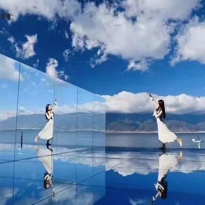 3/16" 3/32" Two Way Mirror Glass Panels Flat Edge