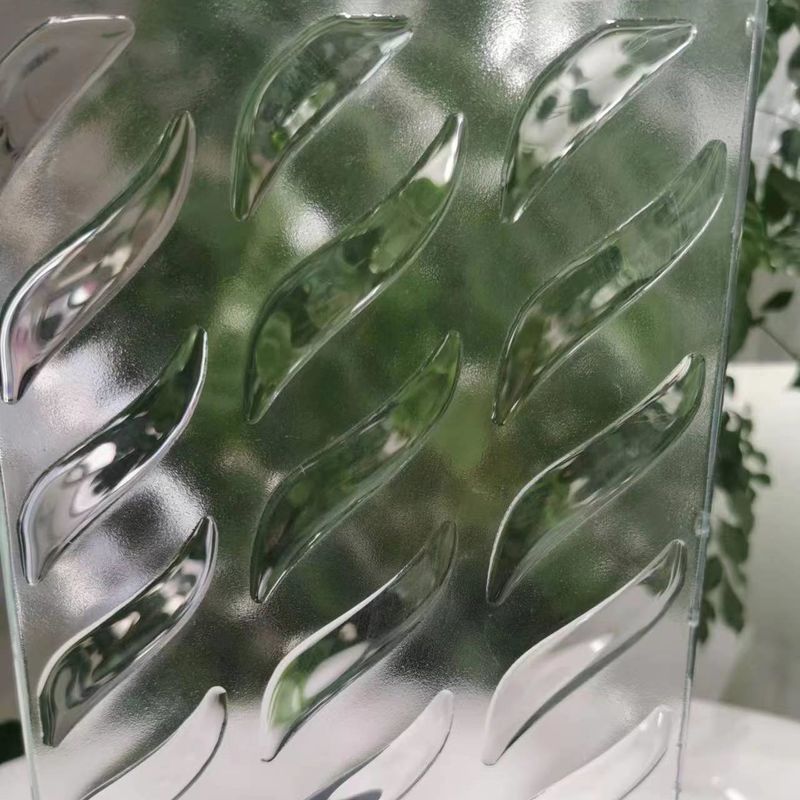 Contemporary Fused Glass Decor Hot Melt Process Decorative Glass